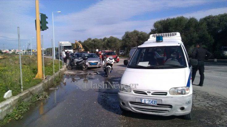 Καραμπόλα πέντε οχημάτων στα Χανιά