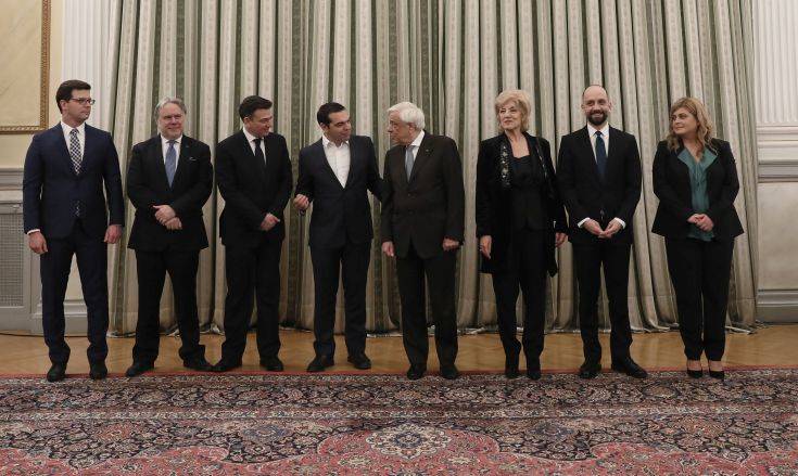 Ενώπιον Παυλόπουλου και Τσίπρα η ορκωμοσία των νέων μελών του Υπουργικού Συμβουλίου