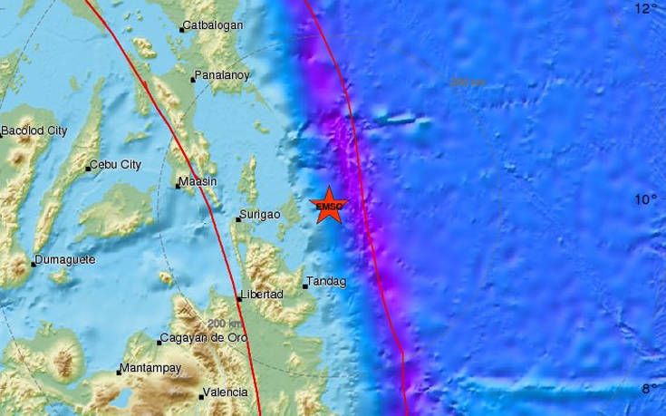 Σεισμός τώρα στις Φιλιππίνες