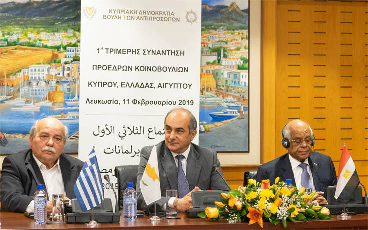 Στην Αθήνα η 2η Τριμερής των προέδρων των Κοινοβουλίων Ελλάδας, Κύπρου και Αιγύπτου
