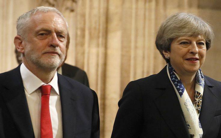 Ελπίδες για επίλυση του αδιεξόδου στο Brexit στη συνάντηση Μέι – Κόρμπιν