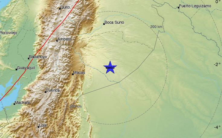 Σεισμός τώρα στα σύνορα Περού &#8211; Ισημερινού