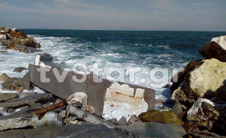 Σάρωσαν τα πάντα στο πέρασμά τους οι άνεμοι στην Εύβοια