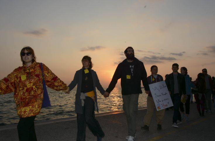 Ηχηρό «όχι» στον ρατσισμό είπαν διαδηλωτές στη Θεσσαλονίκη