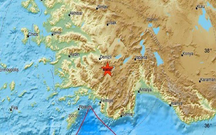 Ισχυρός σεισμός στην Τουρκία ταρακούνησε και τα Δωδεκάνησα
