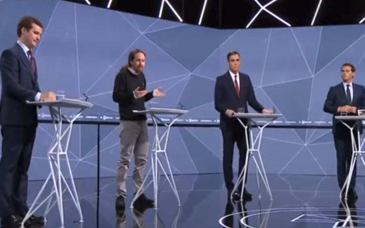Ανέβηκαν οι τόνοι στο debate των πολιτικών αρχηγών στην Ισπανία