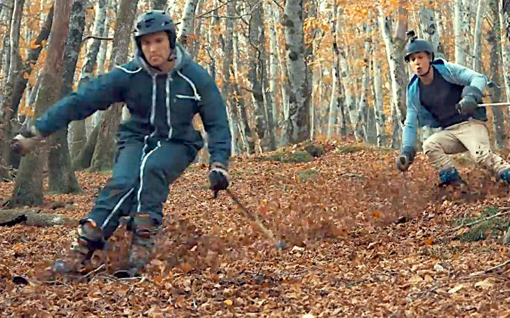 Κάποιοι συνεχίζουν να κάνουν σκι ακόμη και όταν τελειώνει ο χειμώνας