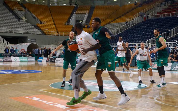Basket League: Αντί ντέρμπι ο Παναθηναϊκός έκανε προπόνηση σε άδειο ΟΑΚΑ
