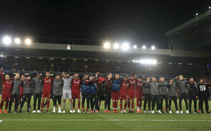 Champions League: Ανατριχίλα στο Άνφιλντ με το «You’ll never walk alone»