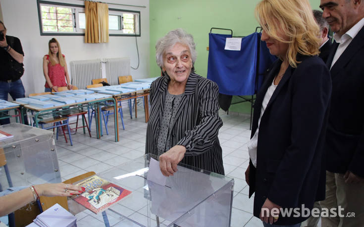 Εκλογές 2019: Στο Αιγάλεω ψήφισε η Ρένα Δούρου για την περιφέρεια Αττικής