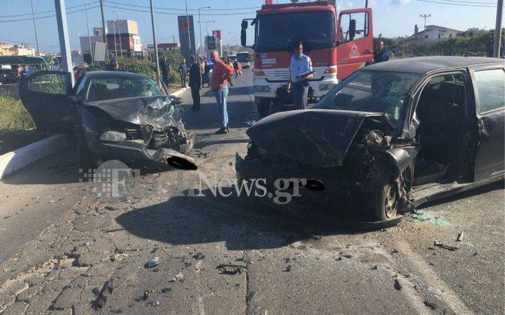 Θανατηφόρο τροχαίο στα Χανιά μετά από μετωπική σύγκρουση οχημάτων