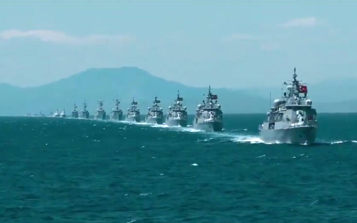 Αρμάδα 131 πλοίων «βγάζει» η Τουρκία σε Αιγαίο και Μεσόγειο