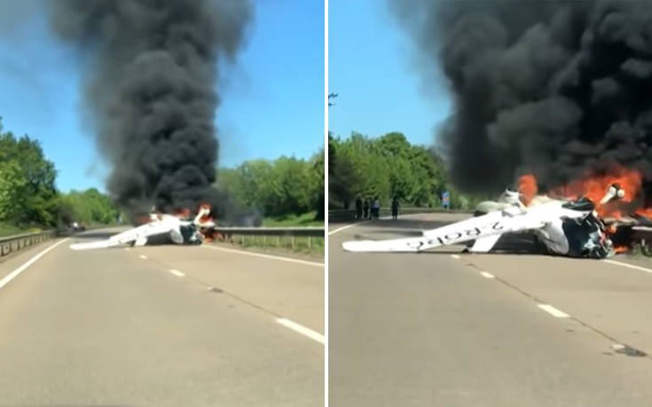 Το αεροσκάφος συνετρίβη μπροστά στο αυτοκίνητό του και εκείνος έτρεξε να σώσει τους επιβάτες