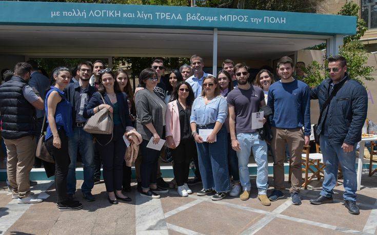 Δημοτικές Εκλογές 2019: Ο Κώστας Μπακογιάννης στο ψηφιακό eco friendly εκλογικό περίπτερο του «Αθήνα Ψηλά»