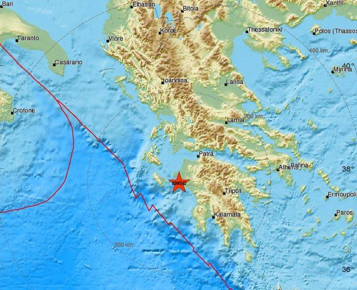 Ισχυρός σεισμός τώρα στην Πελοπόννησο