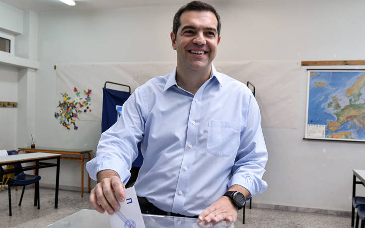 Εκλογές 2019: Ψήφισε ο Αλέξης Τσίπρας