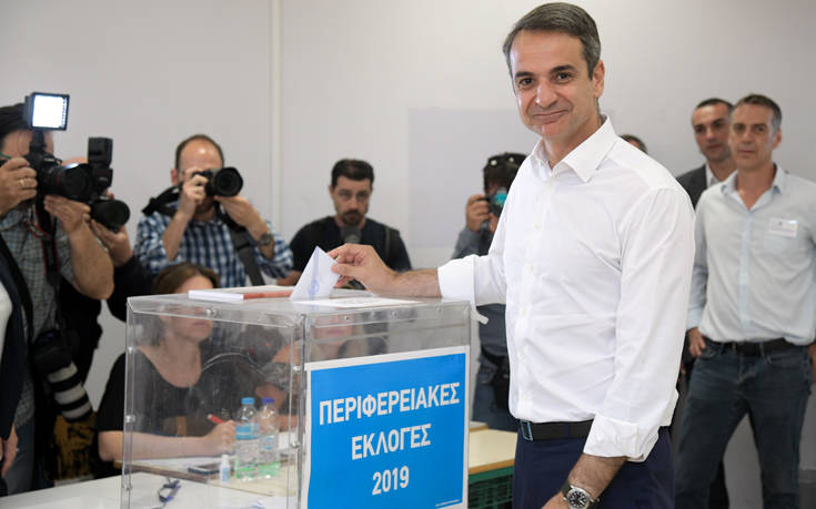 Εκλογές 2019: Καλή ψήφο ευχήθηκε ο Κυριάκος Μητσοτάκης