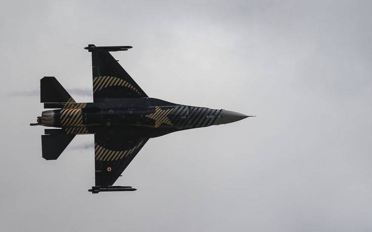 Μπαράζ παραβιάσεων του εθνικού εναερίου χώρου από τουρκικά F-16
