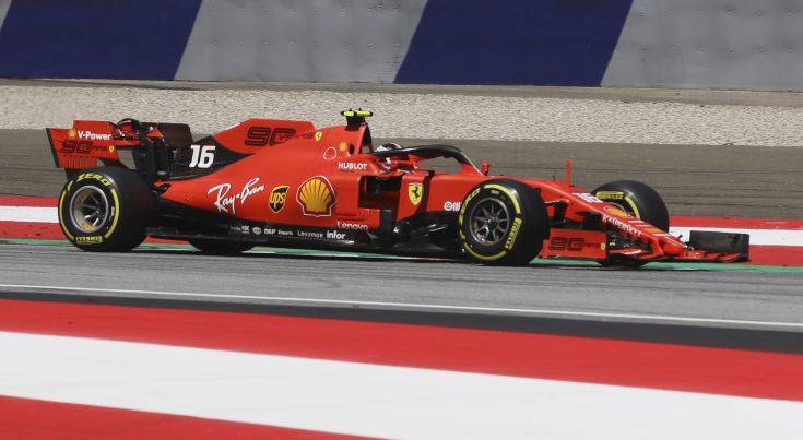 Η Ferrari του Λεκλέρ στην pole position στο γκραν πρι Αυστρία
