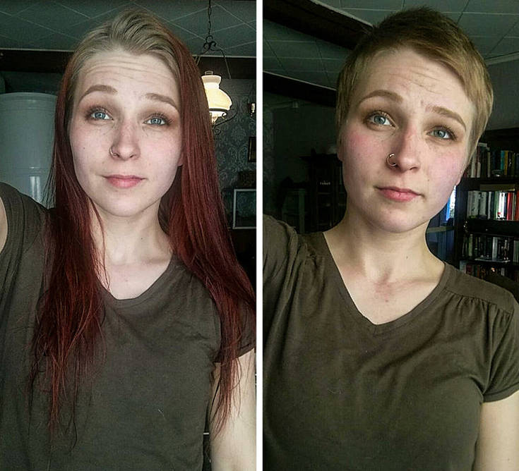 Γυναίκες που έκοψαν τα μαλλιά τους και μεταμορφώθηκαν