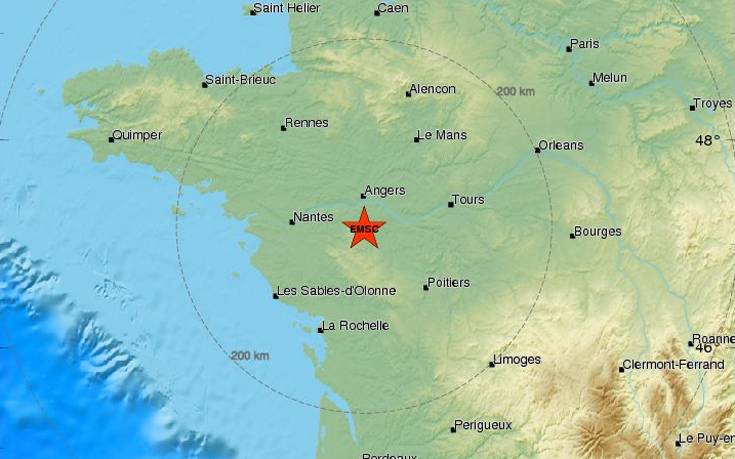 Σεισμός στη Γαλλία