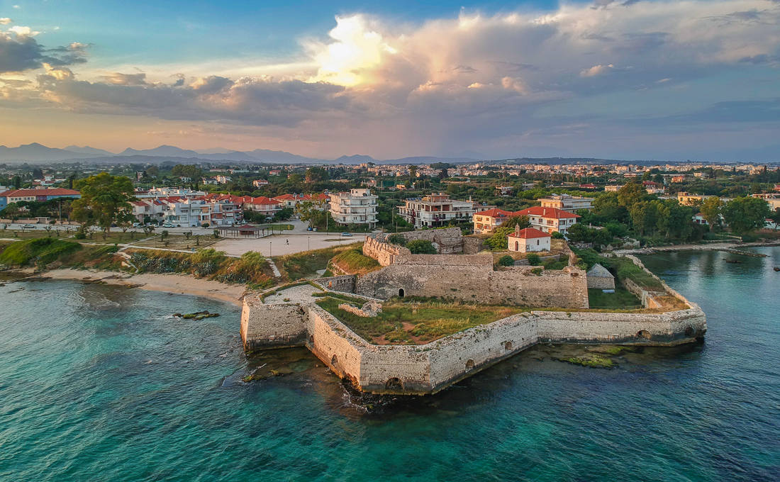 Το κάστρο της Πρέβεζας με το υπέροχο ηλιοβασίλεμα