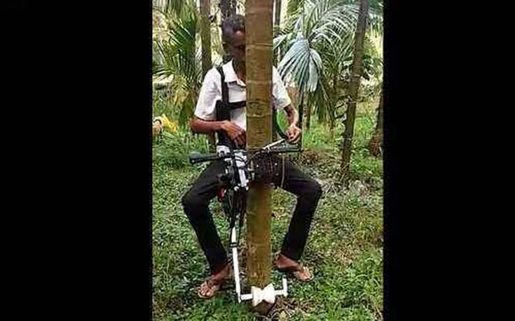 Έφτιαξε πατέντα &#8211; ασανσέρ για να ανεβαίνει στα δέντρα