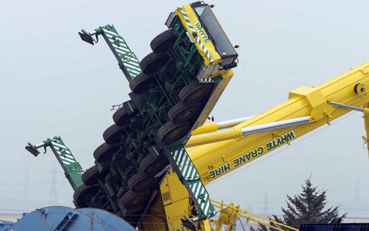 Τα λάθη με το γερανό είναι μερικές φορές καταστροφικά