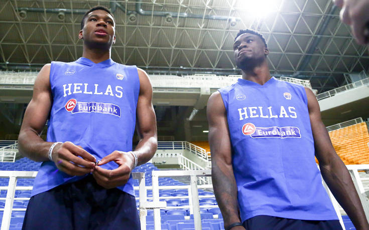 Εθνική Ελλάδας μπάσκετ: Τρία αδέλφια Αντετοκούνμπο στην προετοιμασία