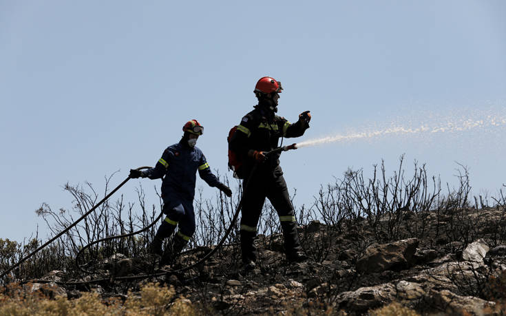 Υπό έλεγχο η νέα φωτιά που ξέσπασε στο Ηράκλειο Κρήτης