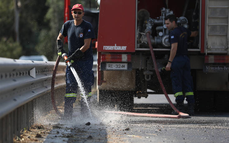 Πυρκαγιά στην περιοχή Νέος Μύρτος Ιεράπετρας στην Κρήτη