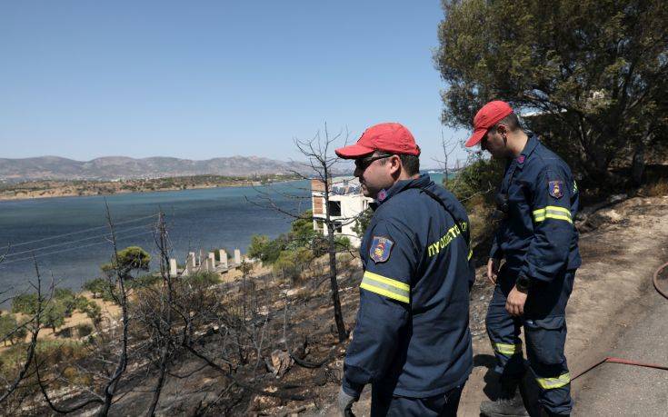 Υπό μερικό έλεγχο η πυρκαγιά στην Αγία Τριάδα Μεγάρων