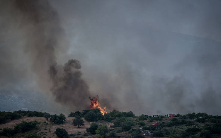 Πυρκαγιά ξέσπασε στο Μουζάκι Ζακύνθου