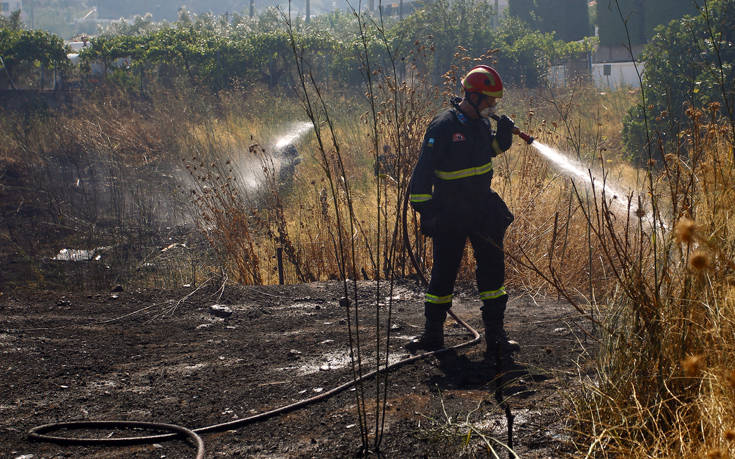 Είκοσι τέσσερις δασικές πυρκαγιές εκδηλώθηκαν σε όλη τη χώρα από το πρωί έως το βράδυ