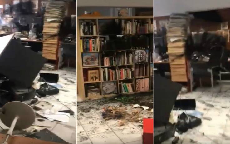 Νέο «ντου» στην Athens Voice: Έσπασαν γραφεία με λοστούς