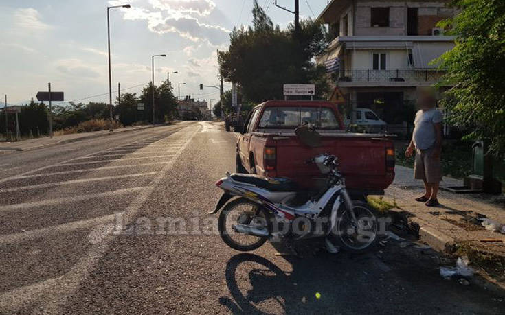 Σοβαρό τροχαίο με τραυματισμό ντελιβερά στο Λιανοκλάδι