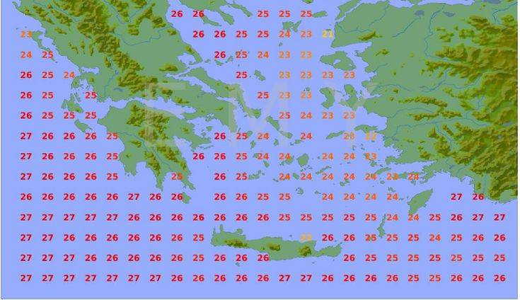 Καιρός: Η θερμοκρασία της θάλασσας σε κάθε περιοχή της Ελλάδας