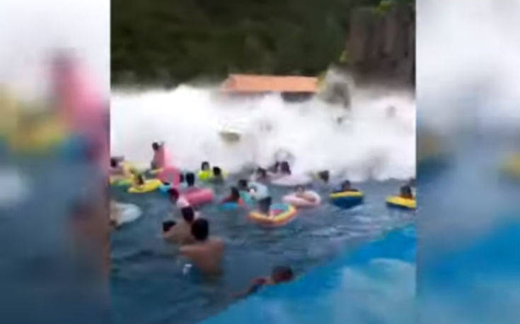 «Τσουνάμι» σε πισίνα σκόρπισε τον τρόμο και τραυμάτισε 44 ανθρώπους