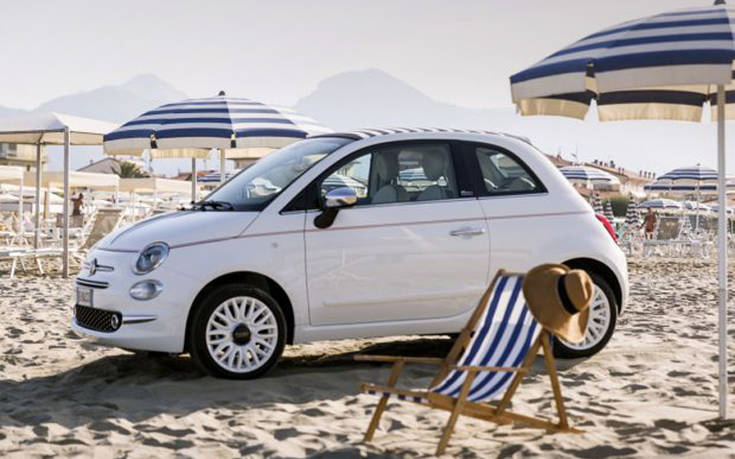 Tο καλοκαίρι από την οροφή του Fiat 500c