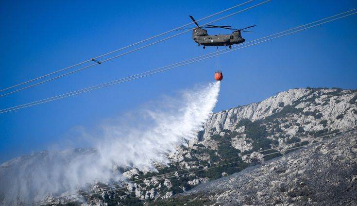 Η πρόγνωση της εξάπλωσης της φωτιάς στον Υμηττό σε βίντεο