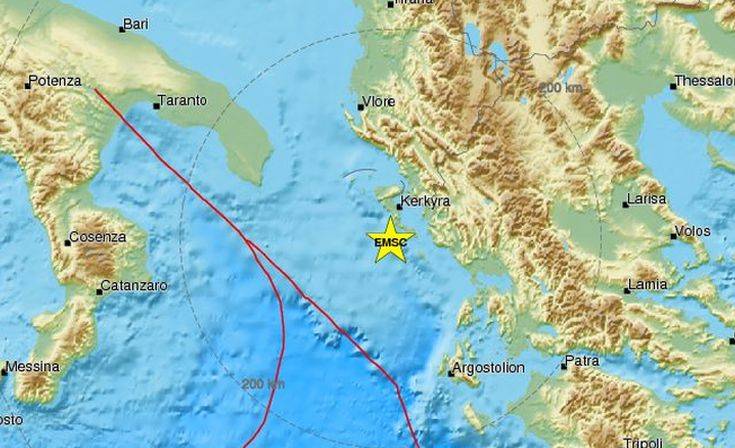 Σεισμός στην Κέρκυρα: Αναθεωρήθηκε σε 4,5 βαθμούς της κλίμακας Ρίχτερ το μέγεθος της δόνησης