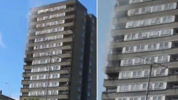 Φωτιά ξέσπασε σε κτιρίου κοντά στον Πύργο Γκρένφελ, στο Λονδίνο