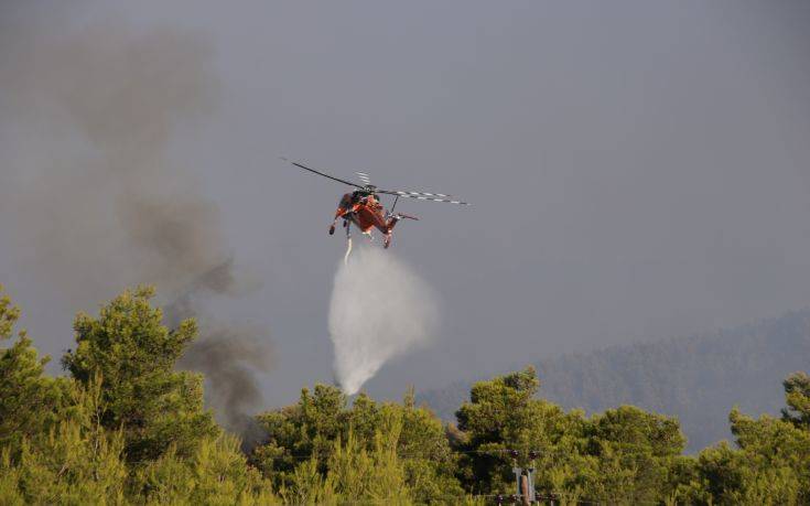 Έτσι κατέγραψε τη φωτιά στην Εύβοια drone της Πυροσβεστικής