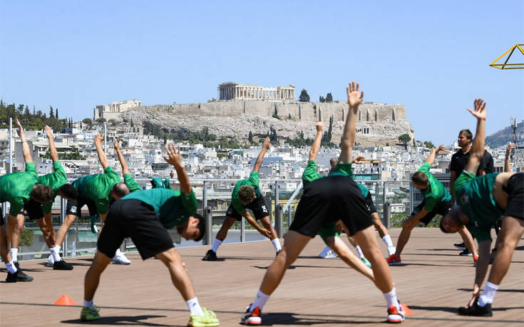 Προπόνηση με θέα την Ακρόπολη για την Κράσνονταρ