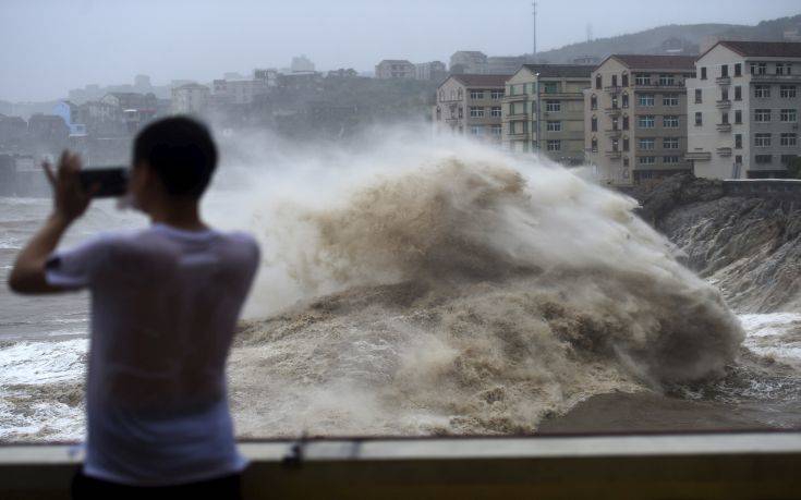 Στους 49 οι νεκροί από τον τυφώνα Λεκίμα στην Κίνα, 21 αγνοούμενοι