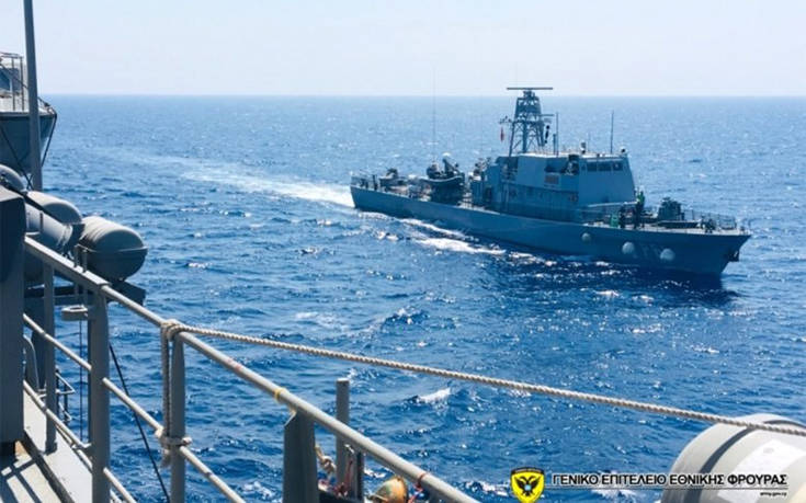 Το Πολεμικό Ναυτικό της Κύπρου «περιπολεί» στην ανατολική Μεσόγειο
