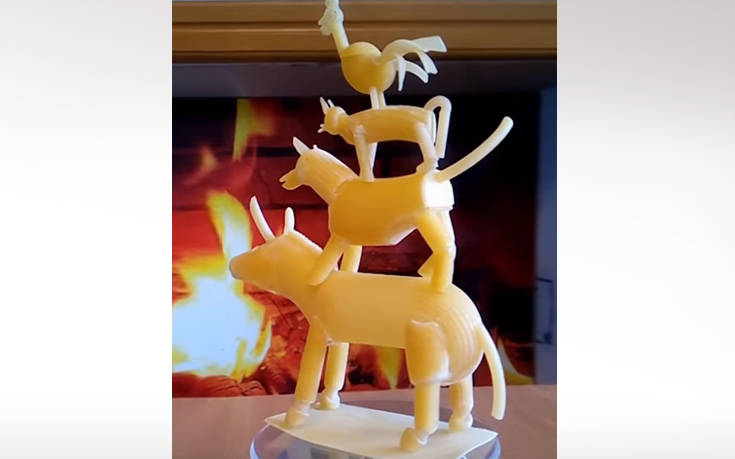 Μίνι αγάλματα φτιαγμένα από&#8230; ζυμαρικά