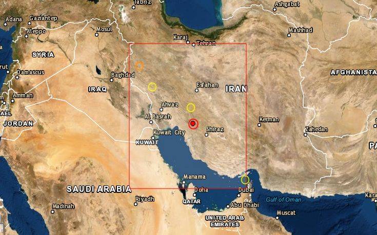 Σεισμική δόνηση 5.2 ρίχτερ σημειώθηκε στο νότιο Ιράν
