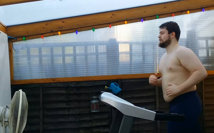 Η μεταμόρφωση ενός άνδρα&#8230; πάνω στο διάδρομο γυμναστικής