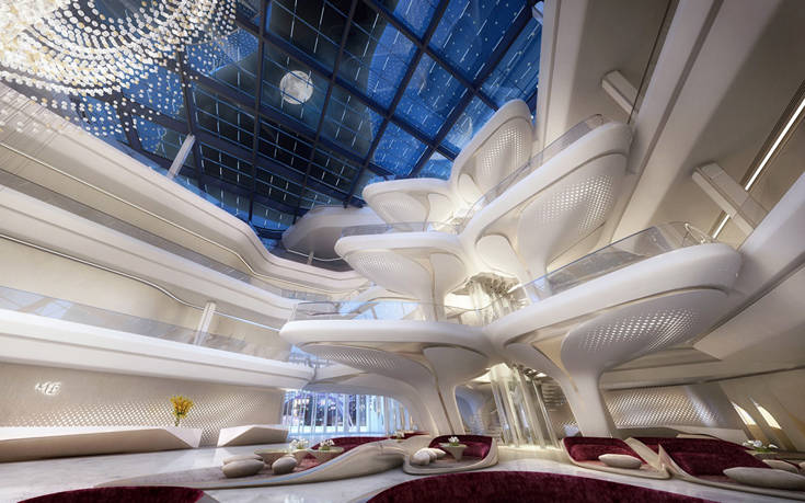 Το εντυπωσιακό ξενοδοχείο σε σχέδια της Ζάχα Χαντίντ στο κέντρο του Ντουμπάι